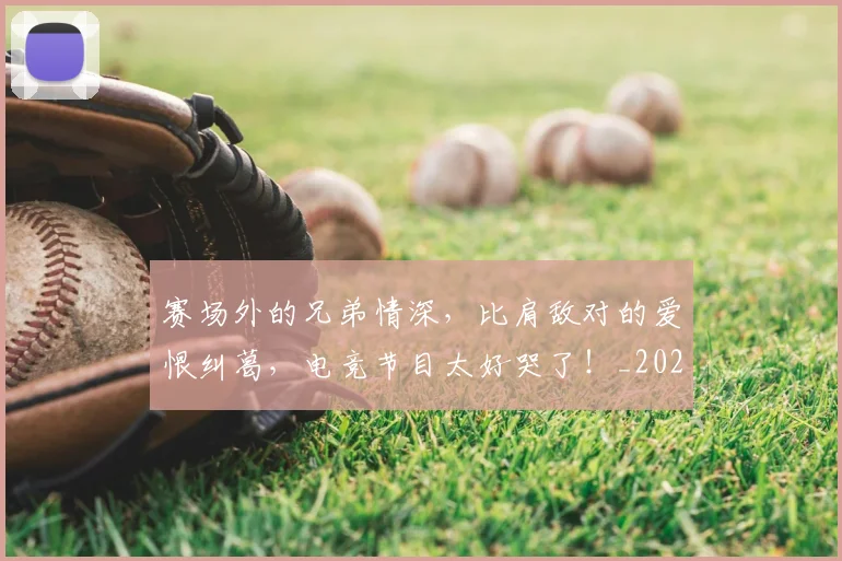 赛场外的兄弟情深,比肩敌对的爱恨纠葛,电竞节目太好哭了!_20260710014419